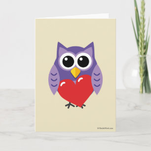 Carte Un amour de chouette
