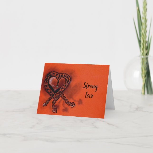 Carte Un amour fort (Devant)