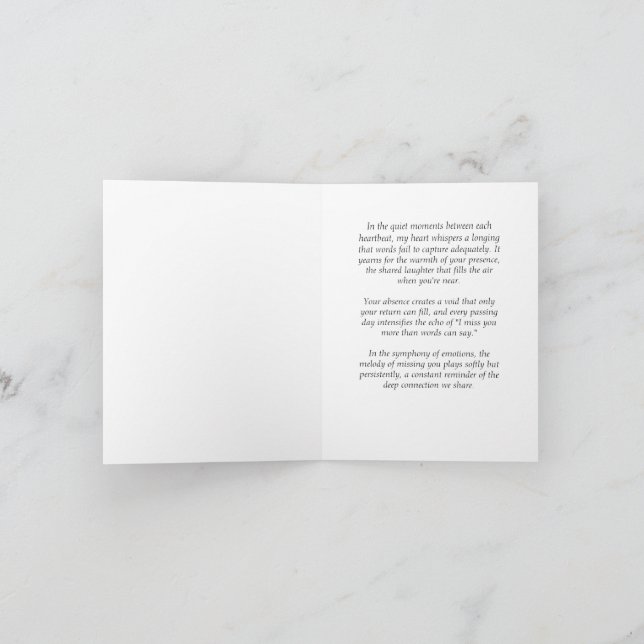 Carte Un Amoureux Manquant ? (Intérieur)