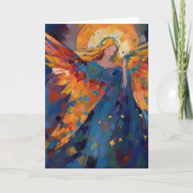 Carte Un Ange Coloré Toutes Les Occasions (Devant)