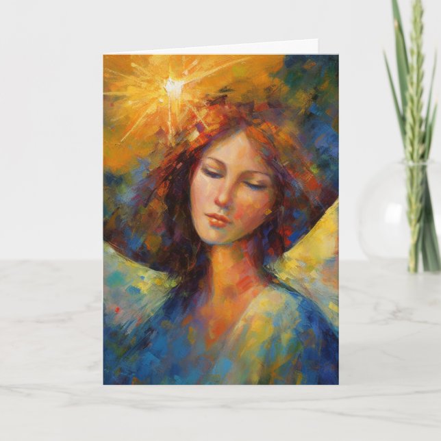 Carte Un Angel Coloré Jette Toutes Les Occasions (Devant)
