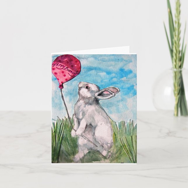 Carte Un anniversaire à Bunny (Devant)