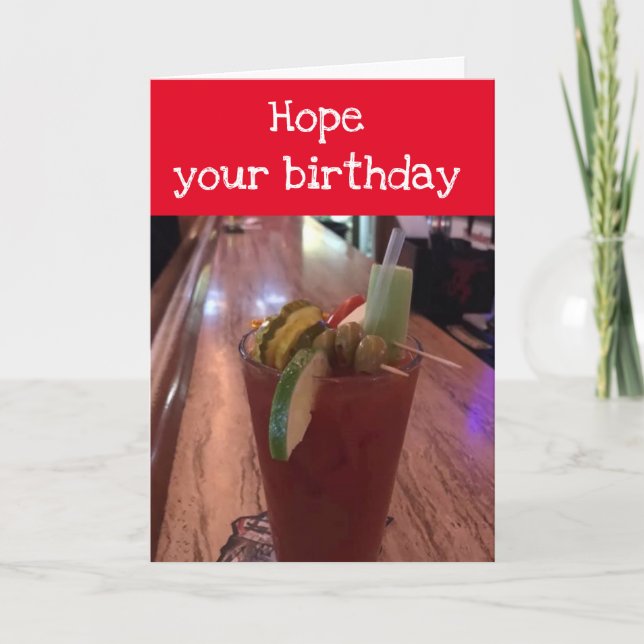 CARTE UN ANNIVERSAIRE ÉPICÉ SOUHAITE JUSTE POUR VOTRE AN (Devant)