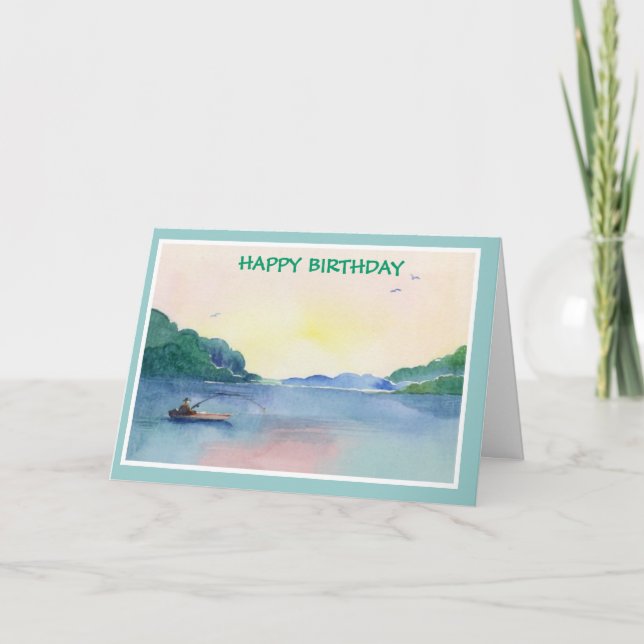 CARTE UN ANNIVERSAIRE PAISIBLE (Devant)
