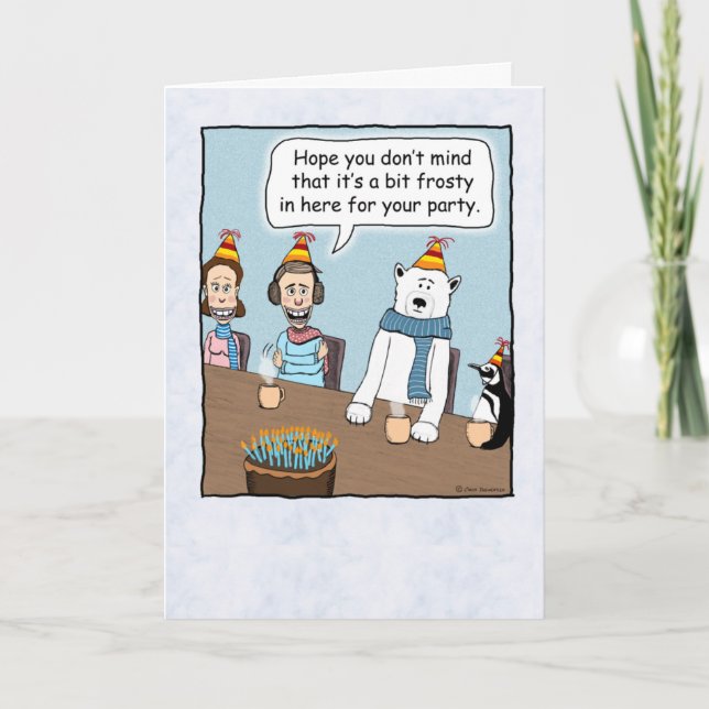 Carte Un Anniversaire Un Peu Frosté (Devant)
