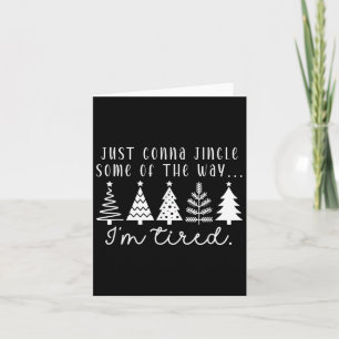 Carte Un Arbre De Noël Drôle Va Jingle Quelques Popules