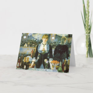 Carte Un bar aux Folies Bergere par Edouard Manet