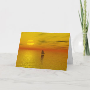 Carte Un bateau à voile