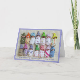 Carte UN BON NOMBR'et UN BON NOMBRE de bébés mignons