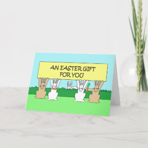 Carte Un cadeau de Pâques pour vous