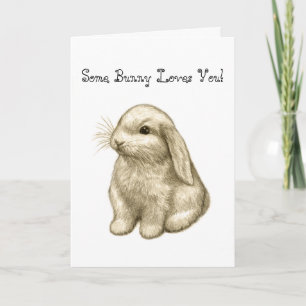 Carte Un certain lapin vous aime !