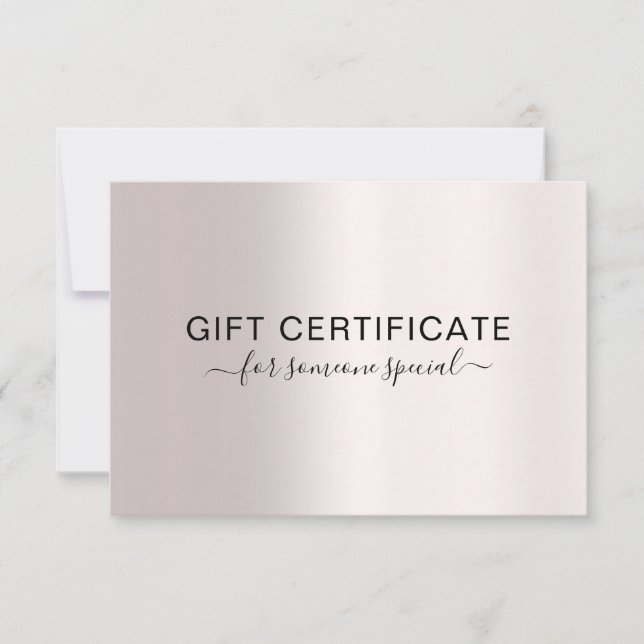 Carte UN CERTIFICAT D'AFFAIRES MODERNE cadeau pour vous (Devant)
