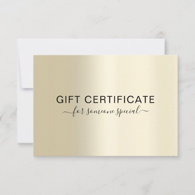 Carte UN CERTIFICAT D'AFFAIRES MODERNE cadeau pour vous (Devant)