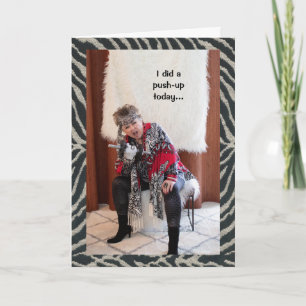 Carte Un chocoholic qui fait une poussée unique avec l'h