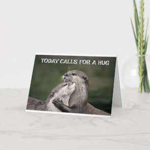 CARTE **UN COUPLE D'OTTER DIT JEUX ANNIVERSAIRE"