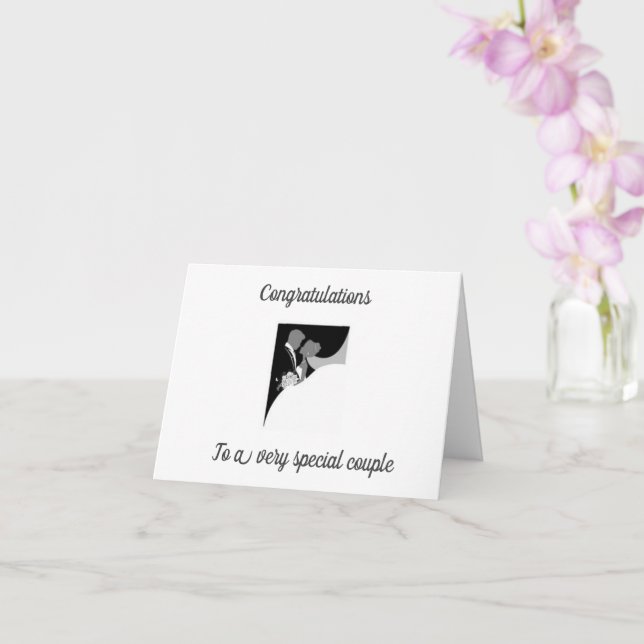 CARTE UN **COUPLE SPÉCIAL** POUR VOTRE "JOUR DE MARIAGE" (Orchidée)