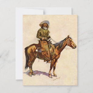 Carte Un cow-boy d'Arizona par Remington, Western vintag