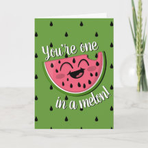 Un dans un Melon Cute Watermelon Green Anniversair