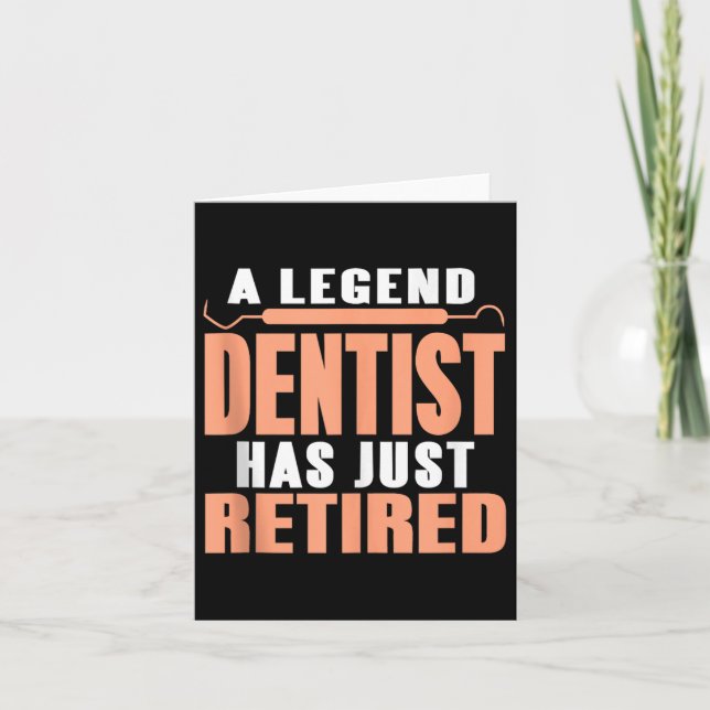 Carte Un Dentiste Iconique Vient De Retirer Un Débardeur (Devant)