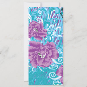 Carte Un design de textile vibrant mettant en vedette du
