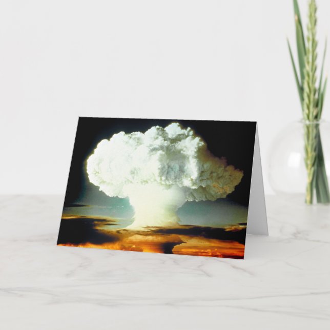 Carte Un drôle d'Humour nucléaire s'est éteint Joyeux an (Devant)