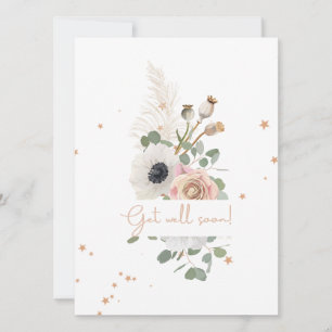 Carte Un élégant bouquet de fleurs avec message