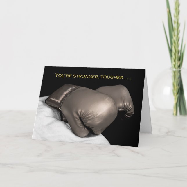 Carte Un encouragement plus fort, plus dur, tenace de (Devant)