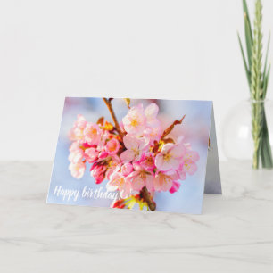 Carte Un Ensemble De Fleurs De Sakura Adorables Et Douce