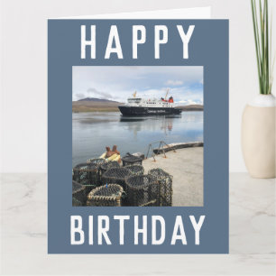 Carte Un ferry à Port Askaig, Islay en Ecosse Anniversai