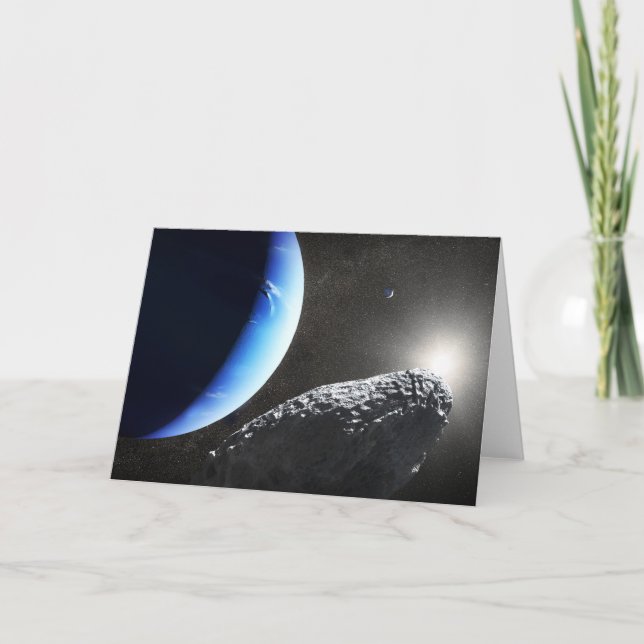 Carte Un Hippocamp de la minuscule lune de Neptune. (Devant)