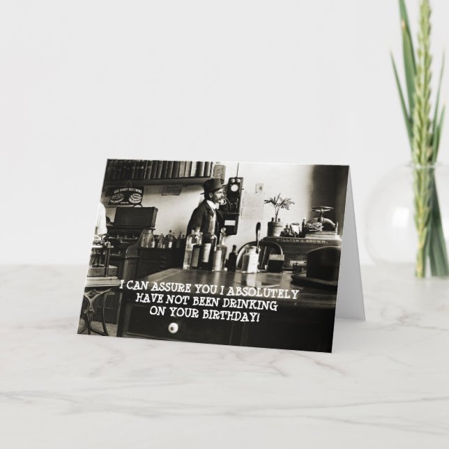 CARTE UN HOMME D'ANNIVERSAIRE AMUSANT DES PHOTOS DES ANN (Devant)