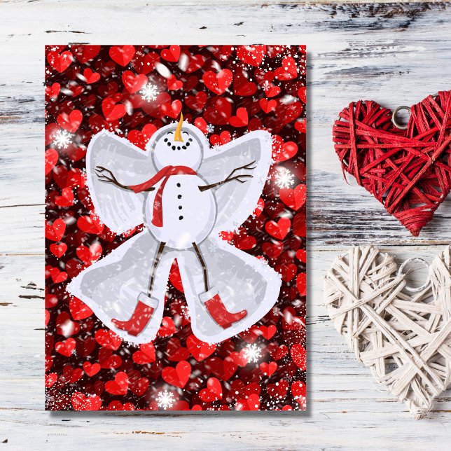 Carte Un homme de neige mignon qui fait un Anniversaire  (Créateur téléchargé)