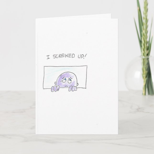 Carte Un homme pourri désolé (Devant)