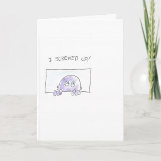 Carte Un homme pourri désolé