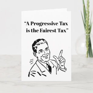 Carte Un impôt progressif est l'impôt le plus juste