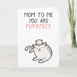 Carte Un jeu de mots amusant pour chat illustration Fête