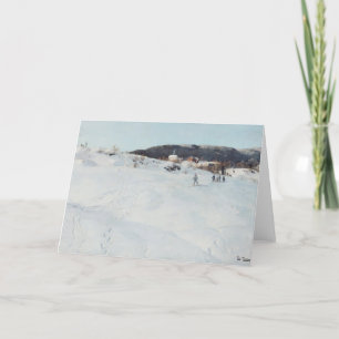 Carte Un jour d'hiver en Norvège, 1886