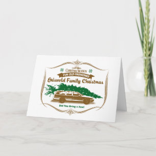 Carte Un joyeux Noël à l'ancienne de la famille Griswold