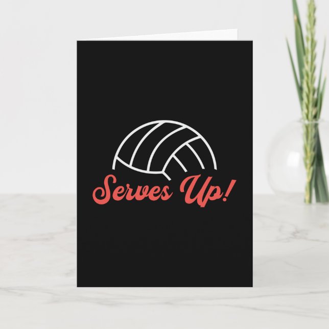 Carte Un Lecteur De Volley-Ball Beach Sert Le Ball Beach (Devant)