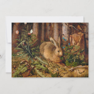 Carte Un lièvre dans la forêt   Hans Hoffmann
