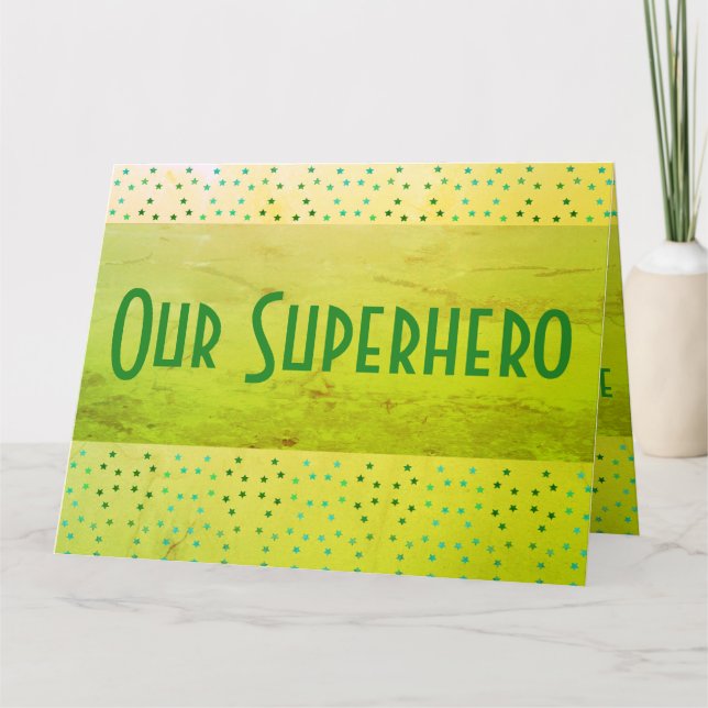 Carte Un Merci de super-héros (Devant)