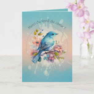 Carte Un merci tendre aux couleurs d’aube