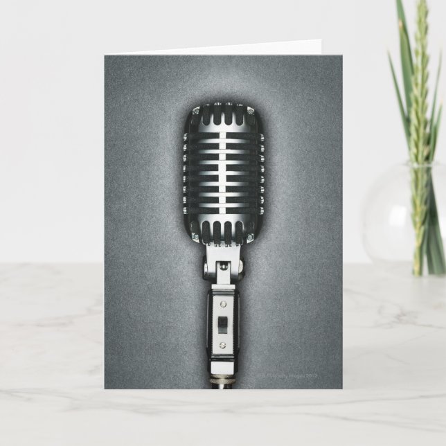 Carte Un microphone classique (Devant)