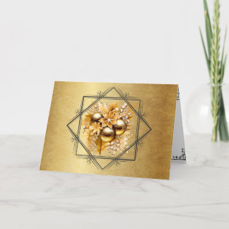 Carte Un Noël doré