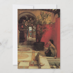 Carte Un Oleander par Alma Tadema, Fleurs Vintage