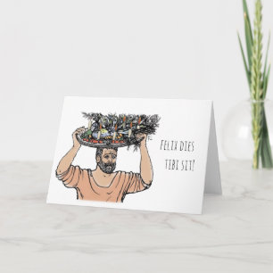 Carte Un paon d'anniversaire de Grumio