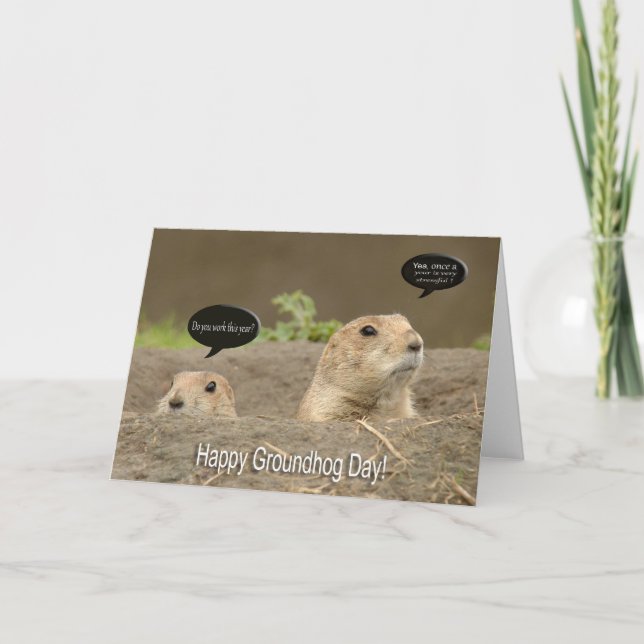 Carte Un par année, jour de Groundhog (Devant)