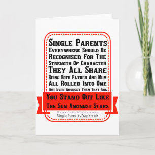 Carte Un parent unique Extraordinaire