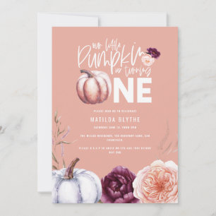 Carte Un petit automne citrouille 1er anniversaire