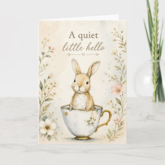 Carte Un petit bonjour silencieux